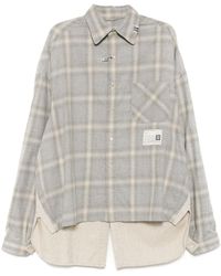Maison Mihara Yasuhiro - 2 Shirts Combined Long Sleeve Shirt - Lyst