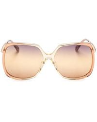 Chloé - Lunettes De Soleil À Monture Carrée - Lyst