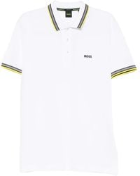 BOSS - Polo Con Colletto A Punta - Lyst