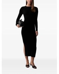 ARMANI EXCHANGE - Robe Côtelée À Manches Longues - Lyst