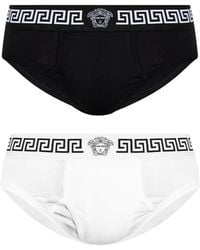 Versace - Pack De Dos Calzoncillos Con Logo - Lyst