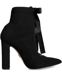Dolce & Gabbana - Lace-Up Ribbon Ankle Boots - Lyst