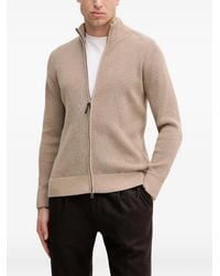Hackett - Cárdigan De Canalé Con Cremallera - Lyst