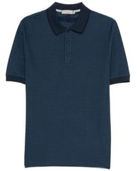 Canali - Ribbed Trim Polo Shirt - Lyst
