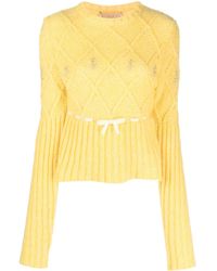 Cormio - Pullover Mit Blumenstickerei - Lyst