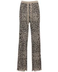 Marella - Leopard-Print Drawstring-Waist Trousers - Lyst