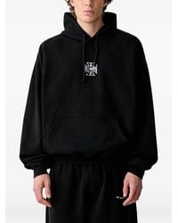 Vetements - Logo-Print Drawstring Hoodie - Lyst