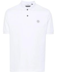 Stone Island - Poloshirt Met Compass-Logopatch - Lyst