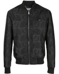 Philipp Plein - Graphic-Print Acetate Bomber Jacket - Lyst