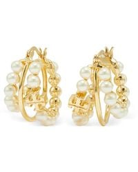 Tory Burch - Moondance Multi Hoop Pearl Earring - Lyst