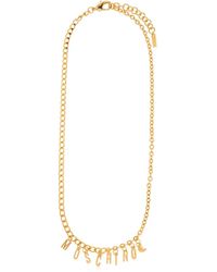 Moschino - Collar De Cadena Con Logo - Lyst