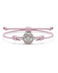 Versace - Pulsera Medusa de piel con cristal - Lyst