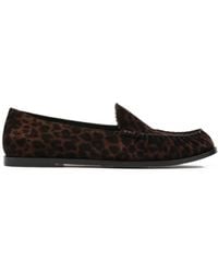 Aquazzura - Leopard-Print Loafers - Lyst