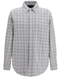 Off-White c/o Virgil Abloh - Check Flannel Padded Overshirt - Lyst