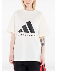 adidas - Basketball Logo-Print T-Shirt - Lyst