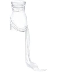 POST MERIDIEM - Rhinestone-Embellished Mini Dress - Lyst