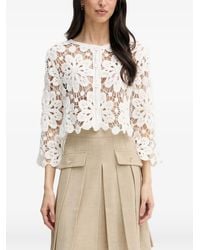 Joseph Ribkoff - Cardigan À Fleurs En Crochet - Lyst