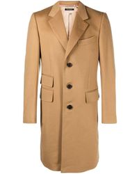 Tom Ford - Neutral Single-breasted Cashmere Coat - Lyst