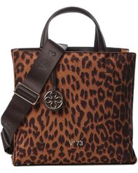V73 - Blake Leopard-Print Tote Bag - Lyst