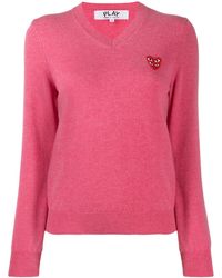 COMME DES GARÇONS PLAY - Pull À Patch Logo - Lyst