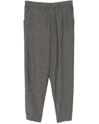 Barena - Linnen Broek Met Elastische Tailleband - Lyst
