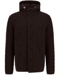 Herno - Cable-Knit Hooded Jacket - Lyst