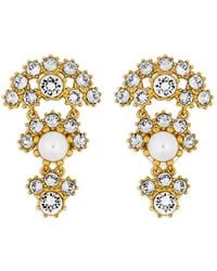 Oscar de la Renta - Oorbellen Verfraaid Met Kristallen - Lyst