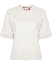 Plan C - Mélange Knitted T-shirt - Lyst