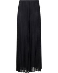 Emporio Armani - Georgette-Hose mit Falten - Lyst