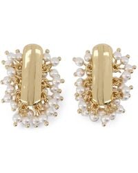 Self-Portrait - Pearl-Cluster Earrings - Lyst