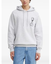 Les Deux - Graphic-Print Hoodie - Lyst