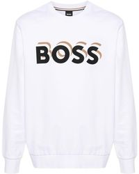 BOSS - Sweat en coton à logo imprimé - Lyst