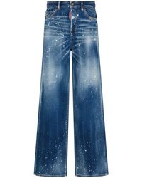 DSquared² - San Diego Wide-Leg-Jeans - Lyst