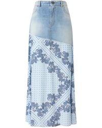 Pinko - Fuga Paisley Midi Skirt - Lyst