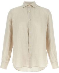 MC2 Saint Barth - Button-Down Linen Shirt - Lyst