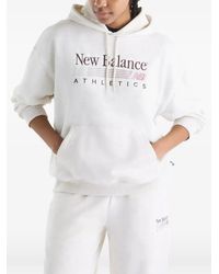 New Balance - Trackside French Terry Hoodie - Lyst