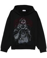 Gcds - Gothic-Print Hoodie - Lyst