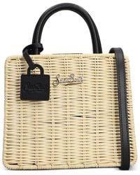 MC2 Saint Barth - Woven Logo-Plaque Shoulder Bag - Lyst