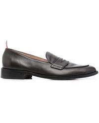 Thom Browne - Grosgrain-Loop Trim Loafers - Lyst