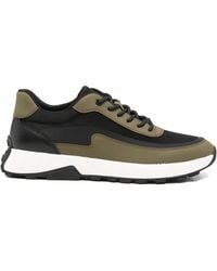 SERGIO MORETTI FIRENZE - Panelled Lace-Up Sneakers - Lyst