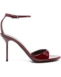 Paris Texas - 95Mm Patent Leather Ankle-Strap Sandals - Lyst