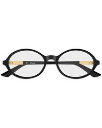 Chloé - Oval-Frame Glasses - Lyst