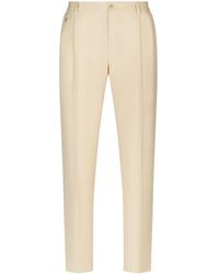 Dolce & Gabbana - Pressed-crease Tailored Trousers - Lyst
