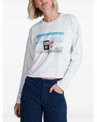 ASKK NY - Graphic-Print Long-Sleeved T-Shirt - Lyst