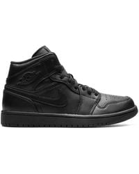 Nike - Air 1 Mid "Triple" 554724 090" - Lyst