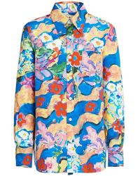 Marni - Camisa con botones y estampado floral - Lyst