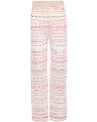 Missoni - Striped Intarsia-knit Flared Trousers - Lyst