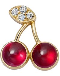 Loquet London - 18K Cherry Pick Diamond Charm - Lyst