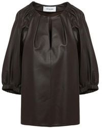 Yves Salomon - Flowing Leather Top - Lyst