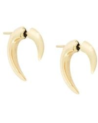 Shaun Leane - 18kt Yellow Gold Small 'talon' Earrings - Lyst